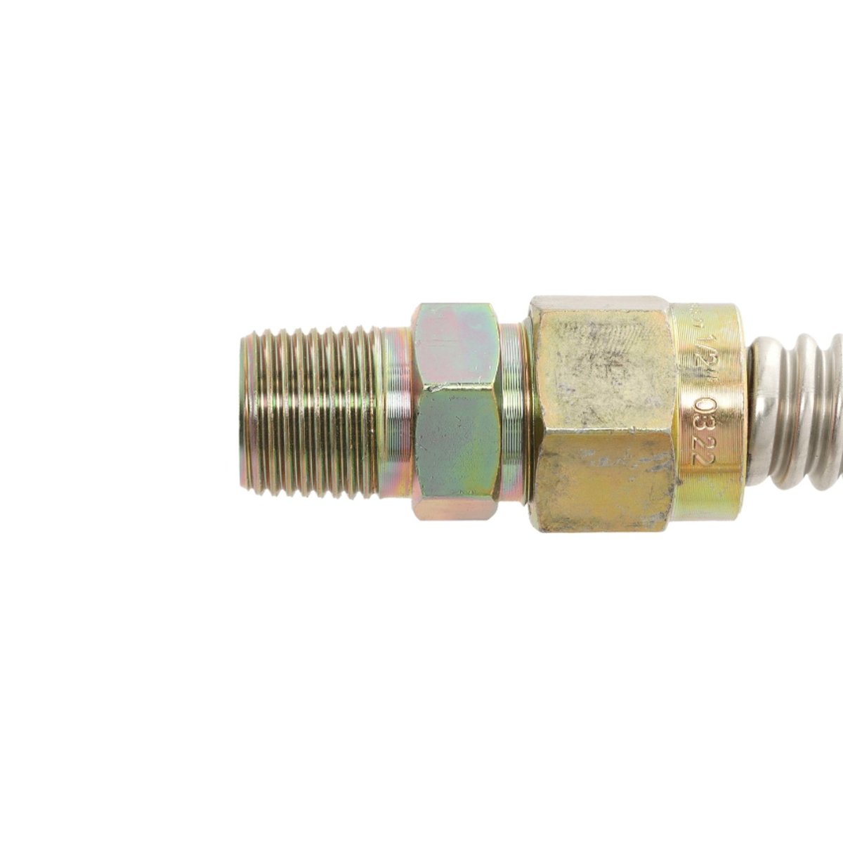 30-3132-48 48" Stainless Steel Gas Connector 5/8” OD 1/2" FIP/MIP