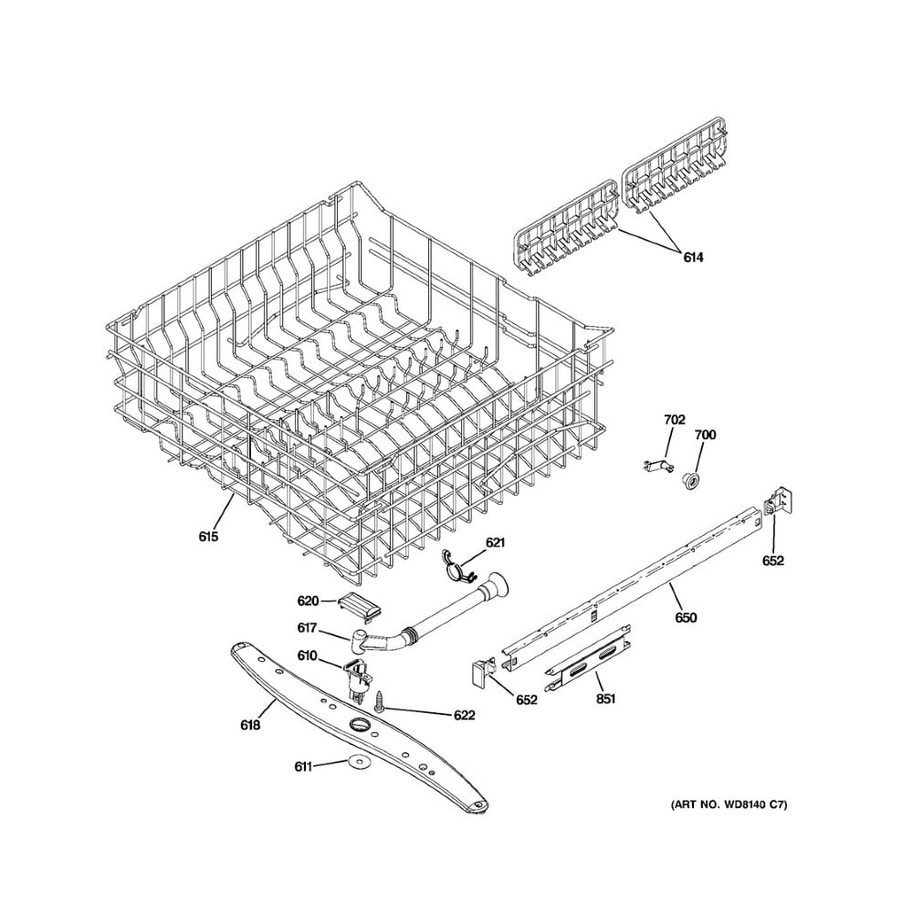 GE WG04F00020 Dishwasher Spray Arm Assembly