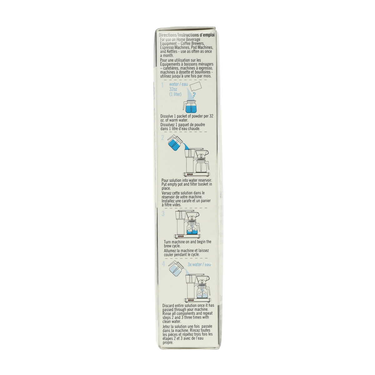 Bosch 00573828 Détartrant pour cafetière, lot de 4 accessoires