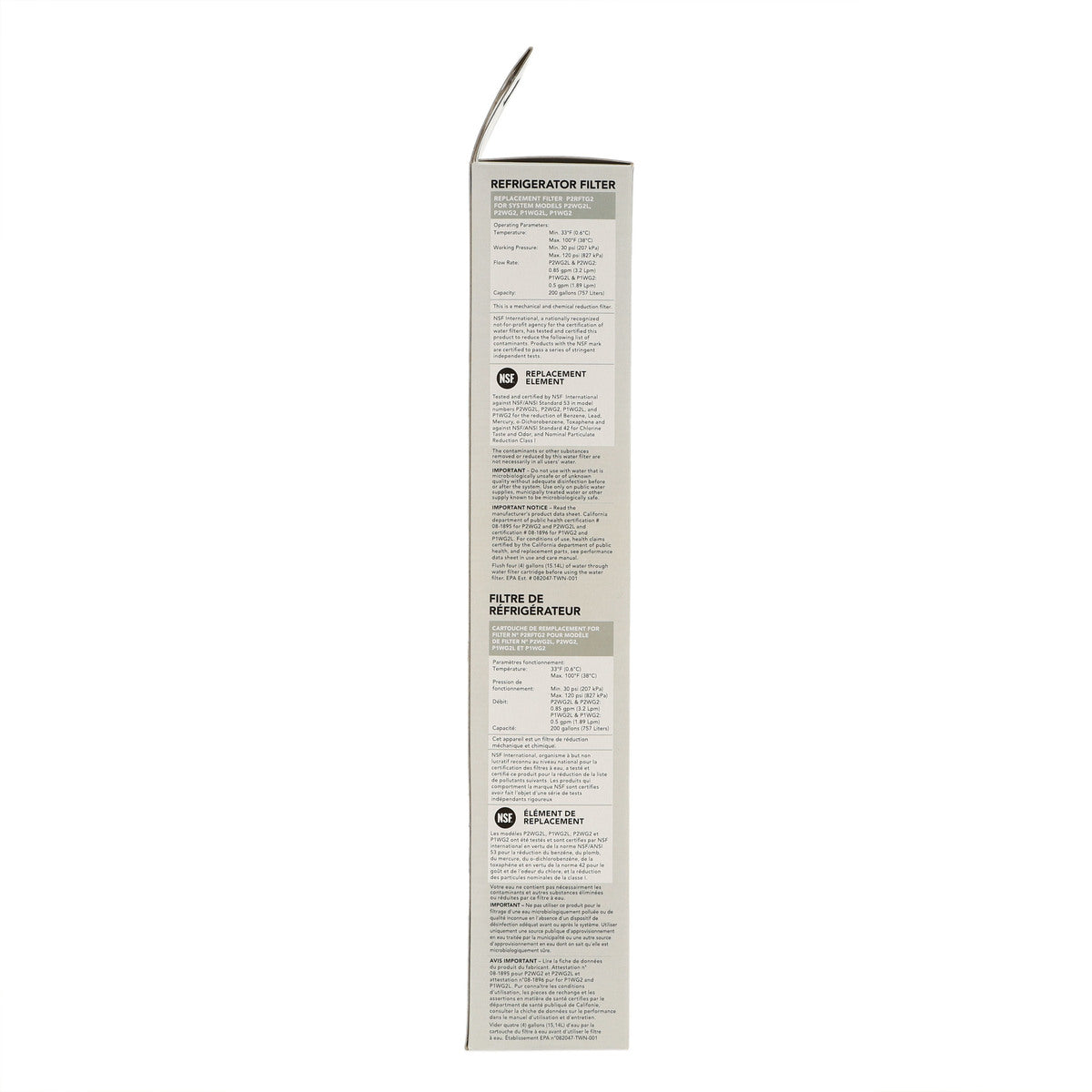 Thermador 00750673 Refrigerator Water Filter, REPLFLTR20 Model