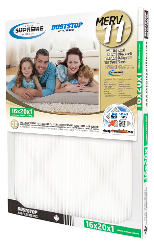 16x20x1 Supreme Furnace Filter - MERV 11 - 6 Packs/Case