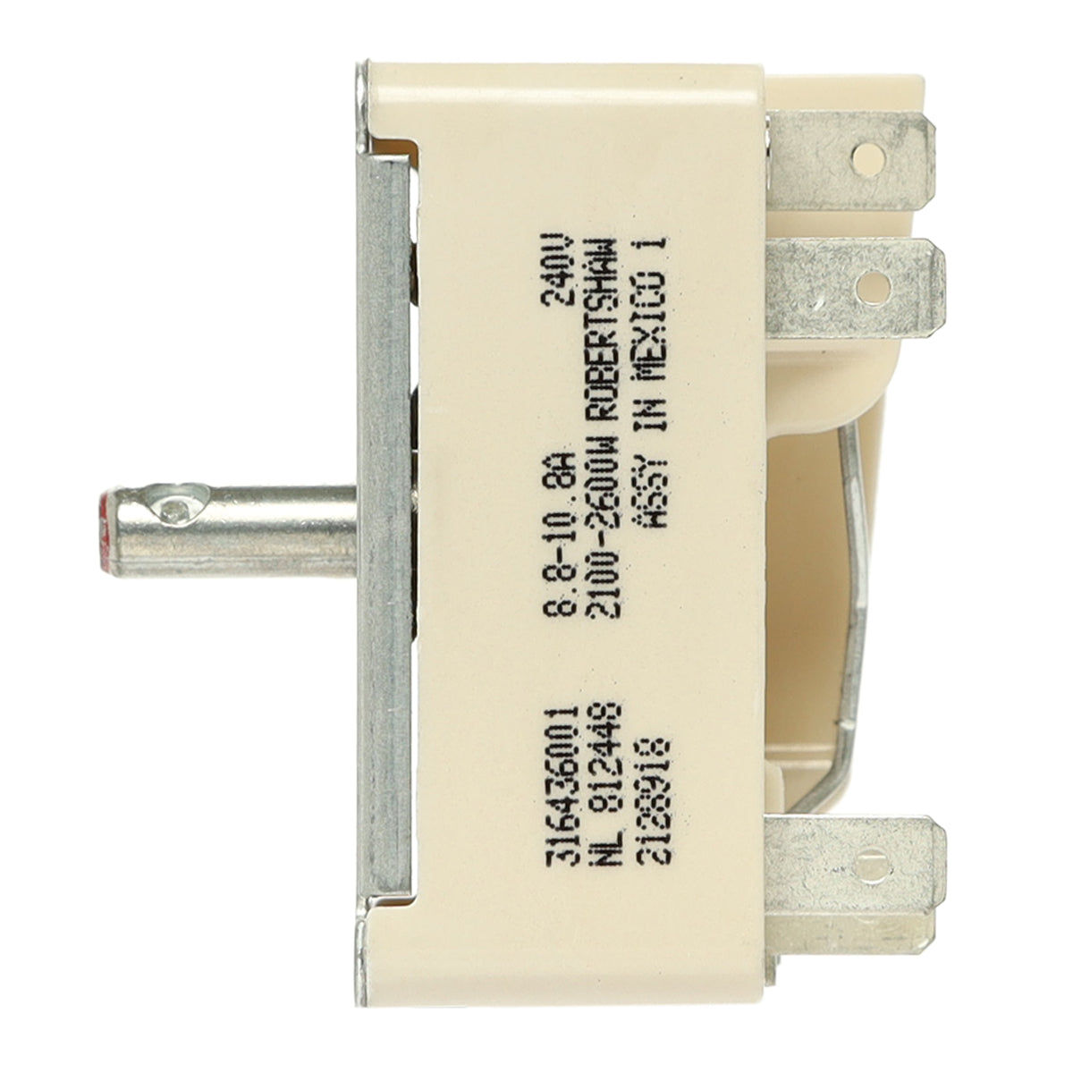 316436001 Large Surface Element Switch for Frigidaire Stove