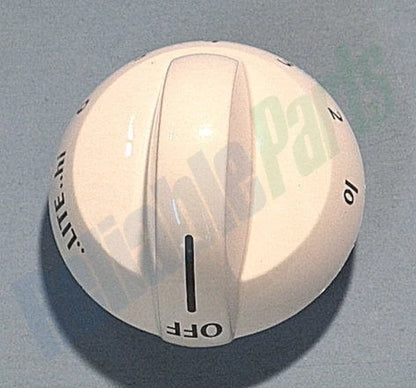 Frigidaire 316220008 White Oven Range Burner Knob