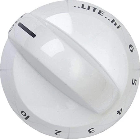 Frigidaire 316220008 White Oven Range Burner Knob