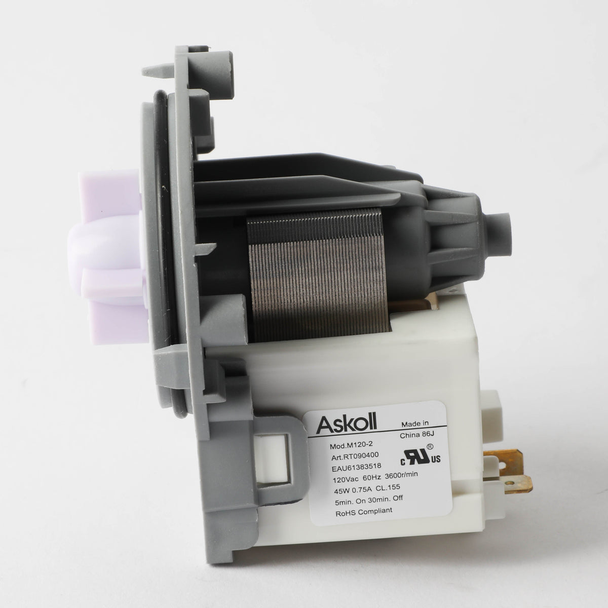 EAU61383518 AC Pump Motor Assembly for LG/Kenmore Dishwasher