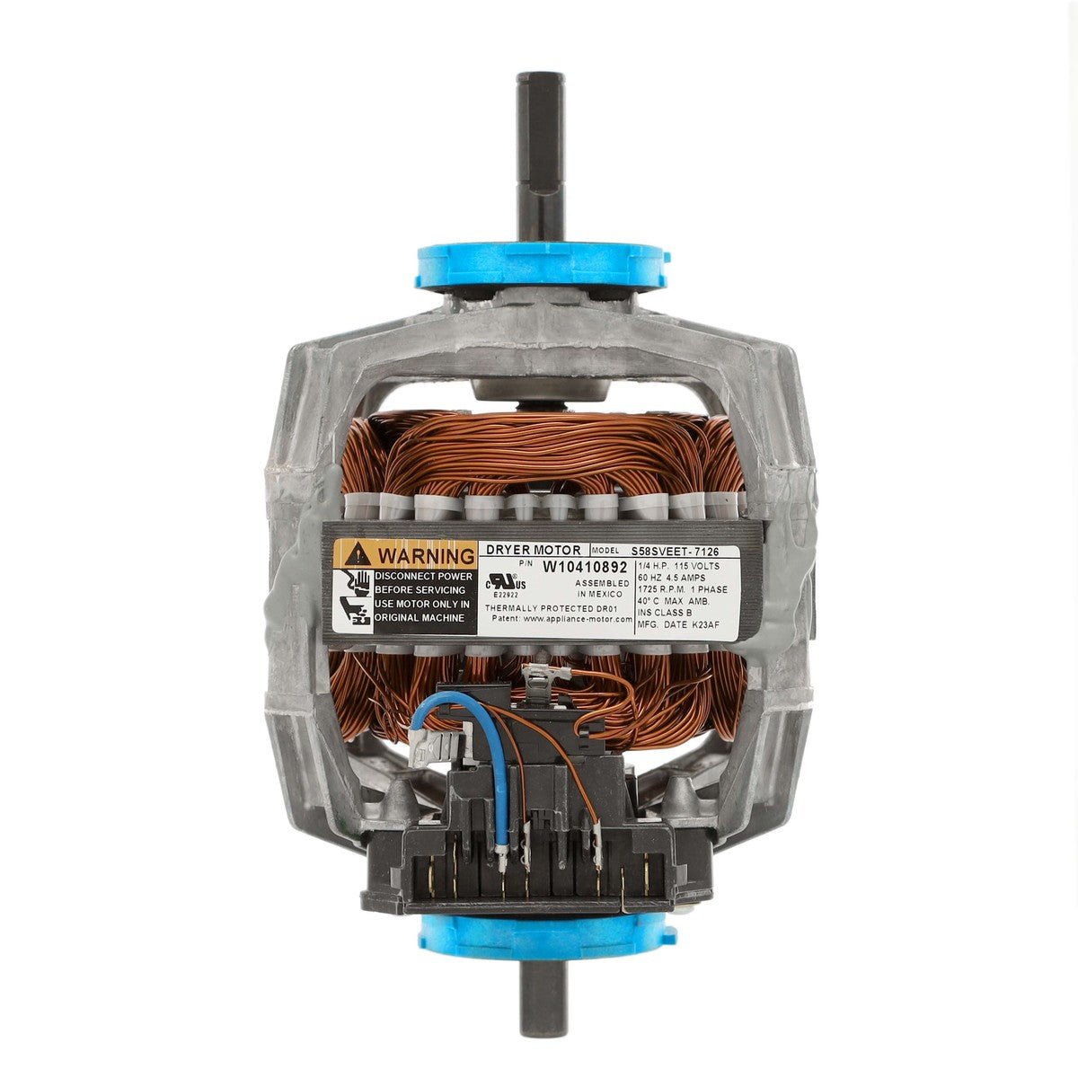 Pièce de rechange pour moteur d'entraînement de sèche-linge Whirlpool W10410999