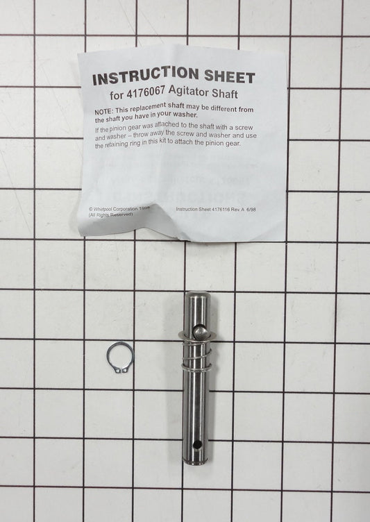 WP243368 KitchenAid Stand Mixer Agitator Shaft Part