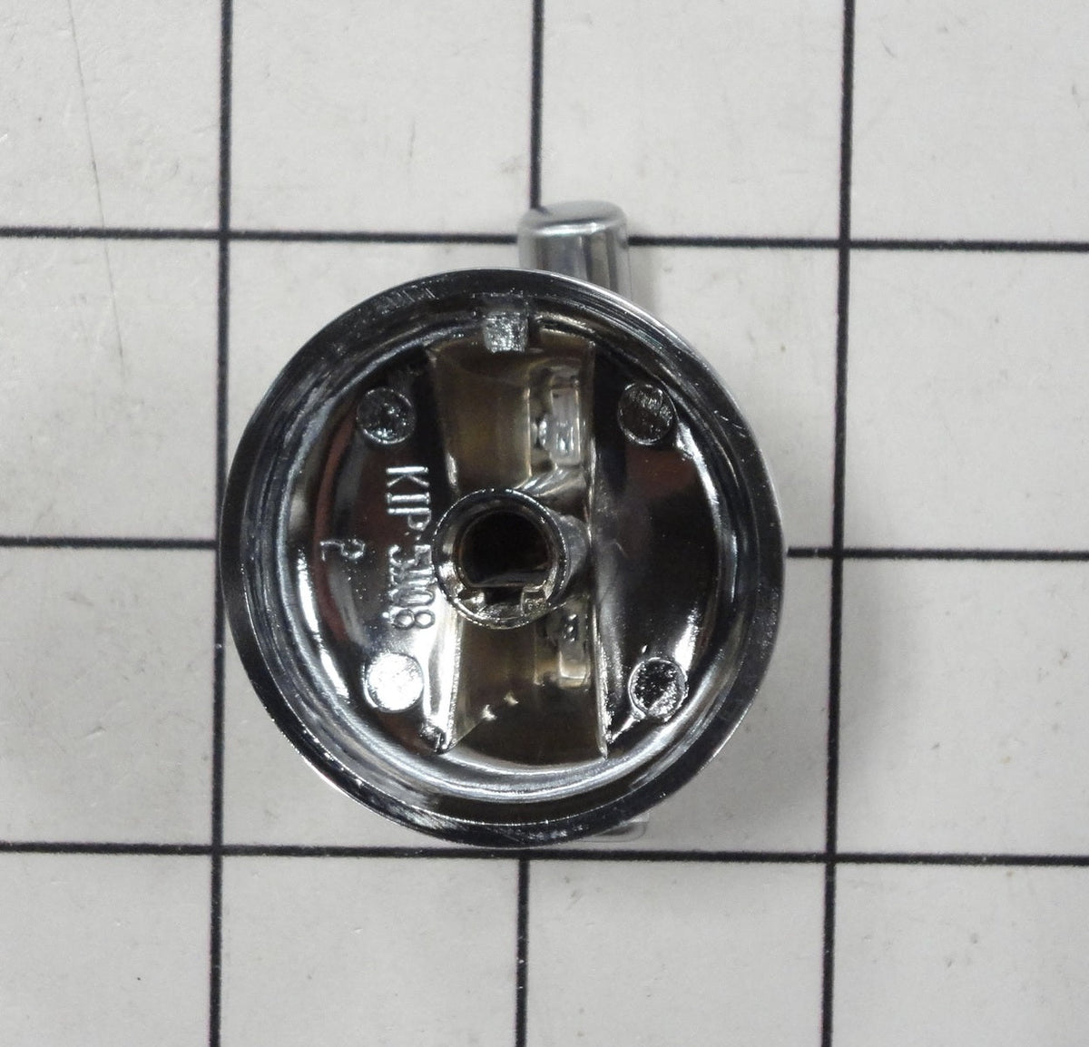 WP74008921 Bouton de brûleur en acier inoxydable pour cuisinière Whirlpool