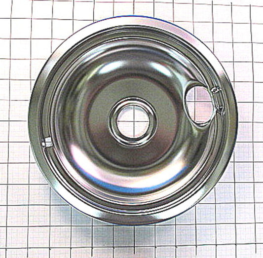 Whirlpool 8" Chrome Stove Drip Bowl - Range Part WPW10196405