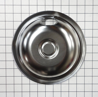 Whirlpool 8" Chrome Stove Drip Bowl - Range Part WPW10196405