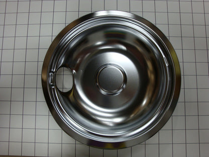 Whirlpool 8" Chrome Stove Drip Bowl - Range Part WPW10196405