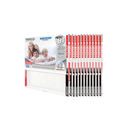 20x20x1 Premium Furnace Filter - MERV 8 - 12 Packs/Case -3