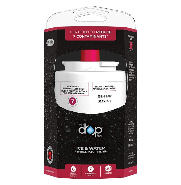 Whirlpool EDR7D1B FILTER 7 refrigerator water filter UKF7003 replacement -2