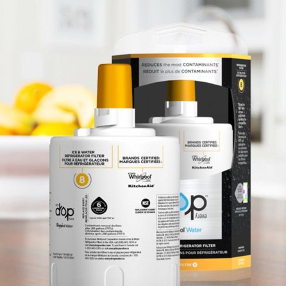 Whirlpool EDR8D1B FILTER 8 refrigerator water filter replacement -1