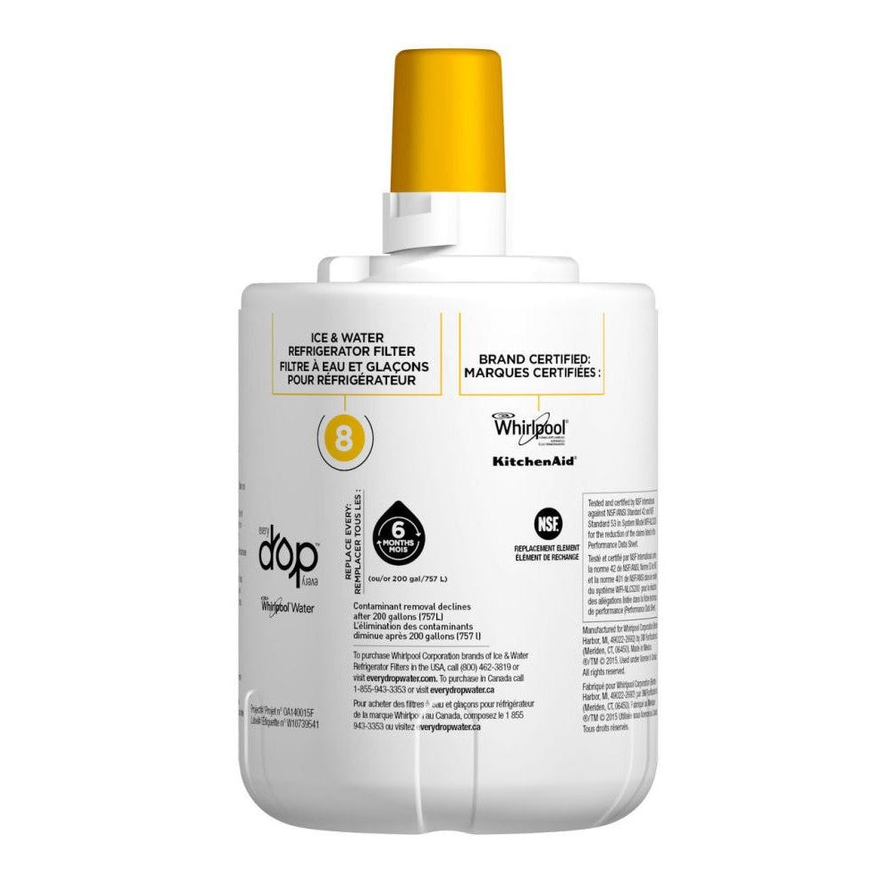 Whirlpool EDR8D1B FILTER 8 refrigerator water filter replacement -3