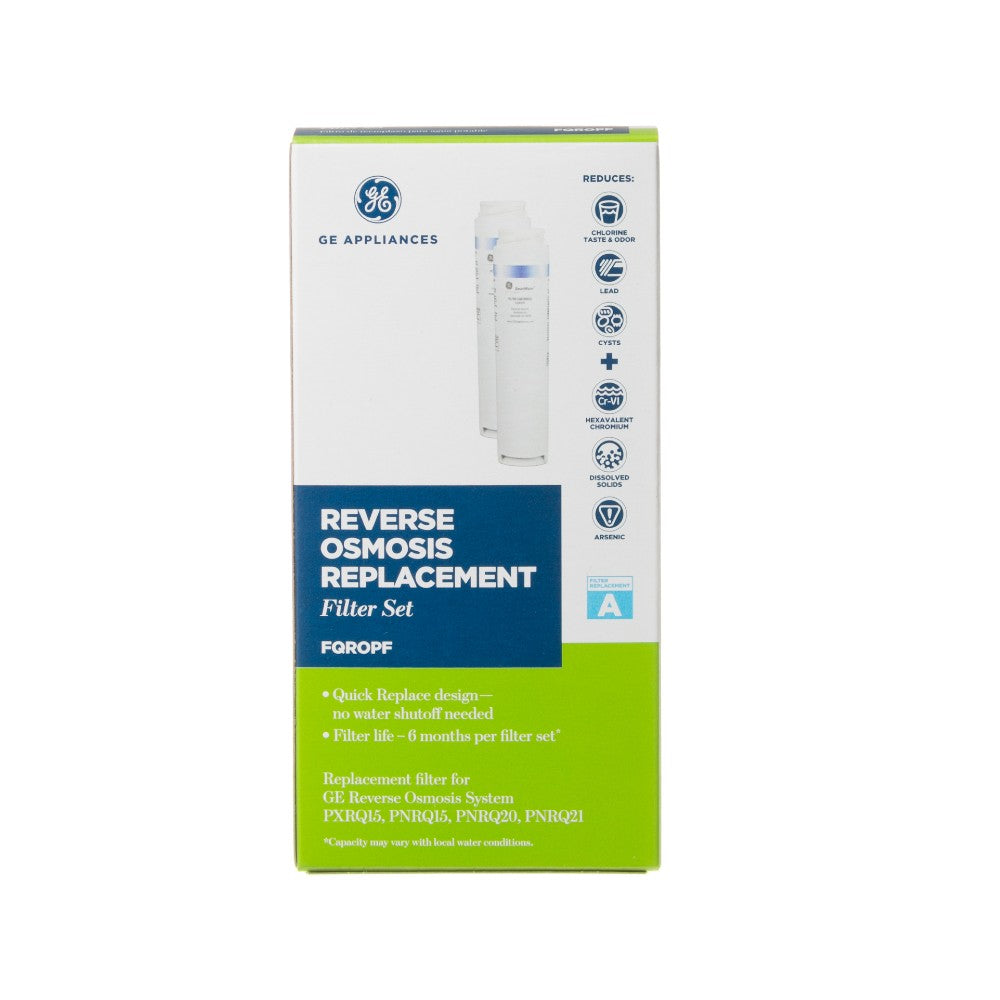 GE FQROPF OEM Reverse Osmosis System Replacement Water Filter - 2 pack