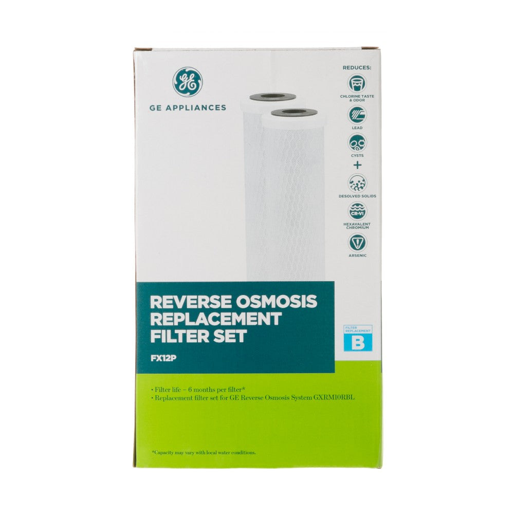 GE FX12P OEM Reverse Osmosis System Replacement Water Filter Set - 2 Pack -1