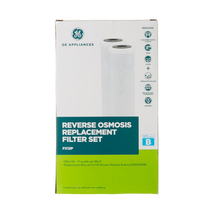 GE FX12P OEM Reverse Osmosis System Replacement Water Filter Set - 2 Pack -1