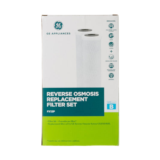 GE FX12P OEM Reverse Osmosis System Replacement Water Filter Set - 2 Pack -1