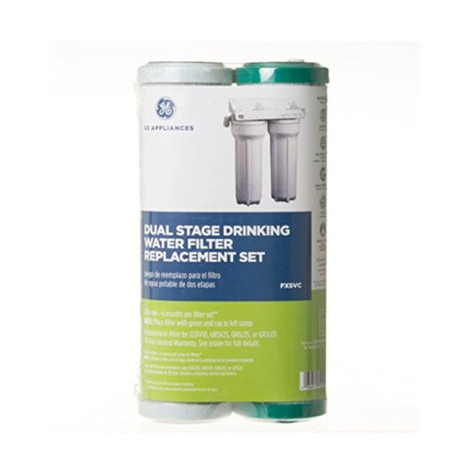 GE FXSVC OEM Dual Stage Replacement Water Filter Set - 2 pack -1