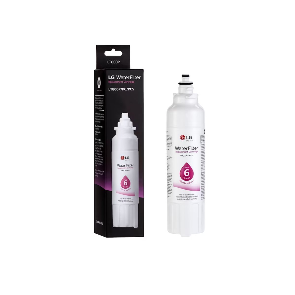 LG ADQ73613401 LT800P refrigerator water filter replacement -1