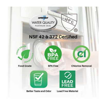 Replacement for Whirlpool EDR7D1B UKF7003 refrigerator water filter replacement -4