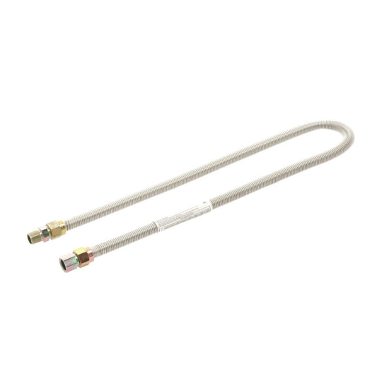 30-3132-48 48" Stainless Steel Gas Connector 5/8” OD 1/2" FIP/MIP