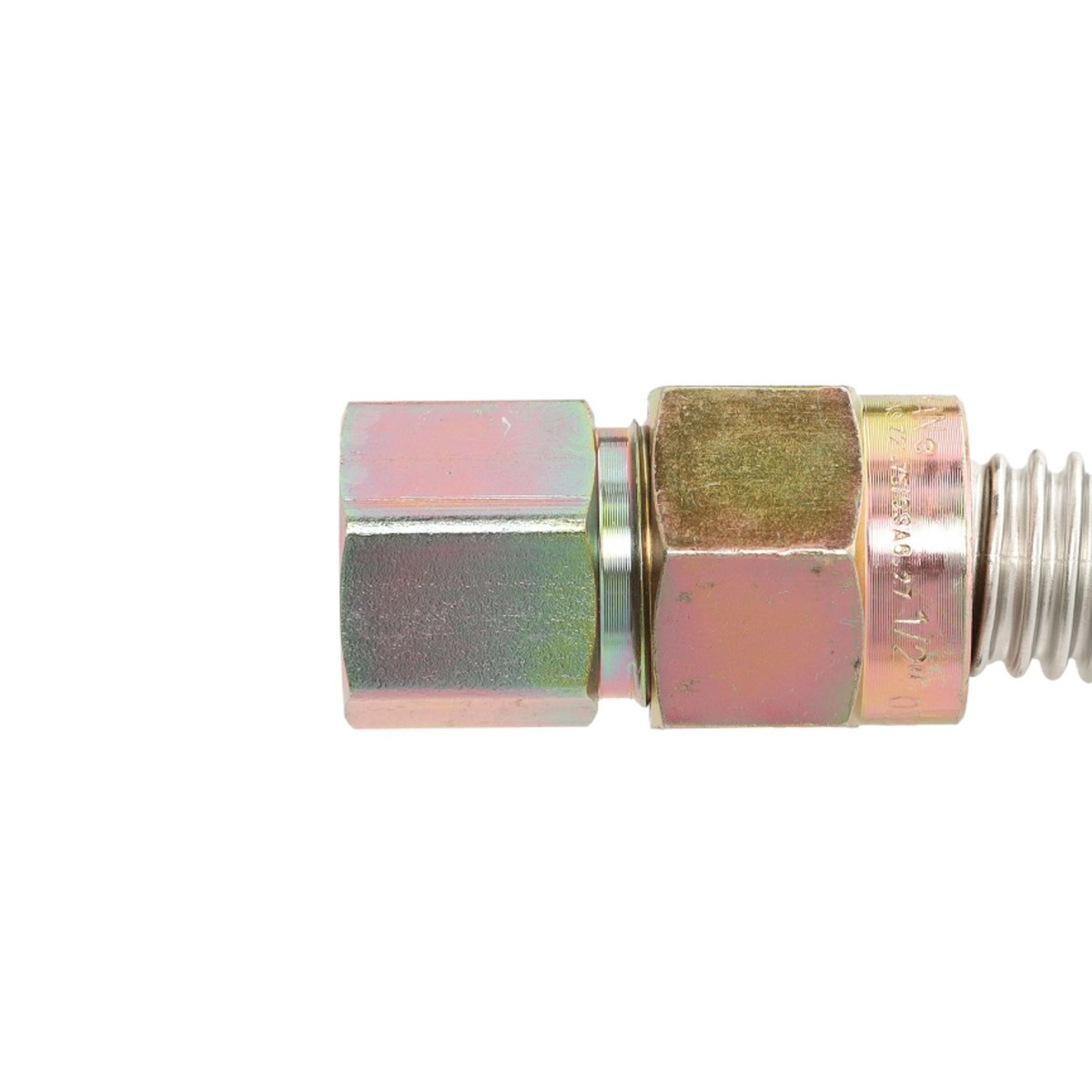 30-3132-48 48" Stainless Steel Gas Connector 5/8” OD 1/2" FIP/MIP