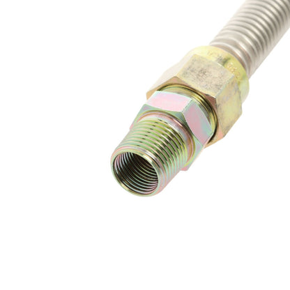 30-3132-48 48" Stainless Steel Gas Connector 5/8” OD 1/2" FIP/MIP