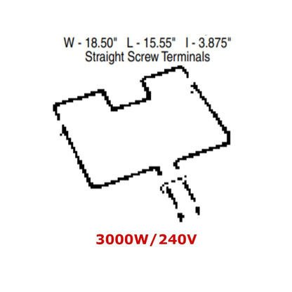 TJUB644 GE Oven Range Bake Element Replacement Part