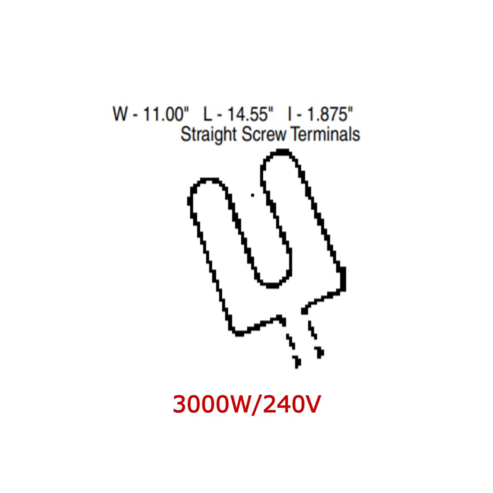 TJUT095 GE Broil Element Replacement for WB45X56 Oven Range