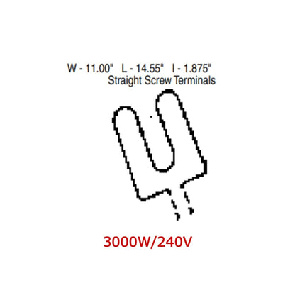 TJUT095 GE Broil Element Replacement for WB45X56 Oven Range