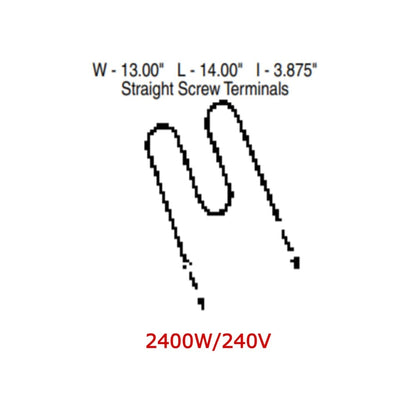 TJUT306 Broil Element - GE Oven Range Replacement Part