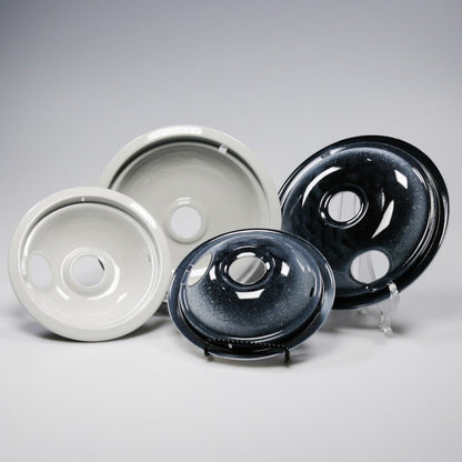 W10291024 4-Piece Grey Drip Bowl Set for Oven Range